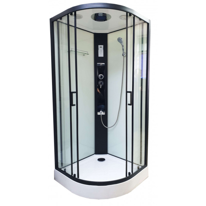 Душевой бокс Veronis BN-4-100 white (black) 100х100х220 (VE-BN4100WHITEBL)