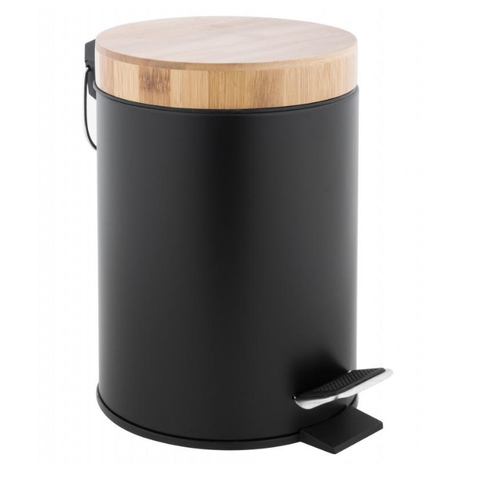 Кошик для сміття YOKA BIN BLACK BAMBOO 3л. для ванної кімнати (CH.BIN-BLK)
