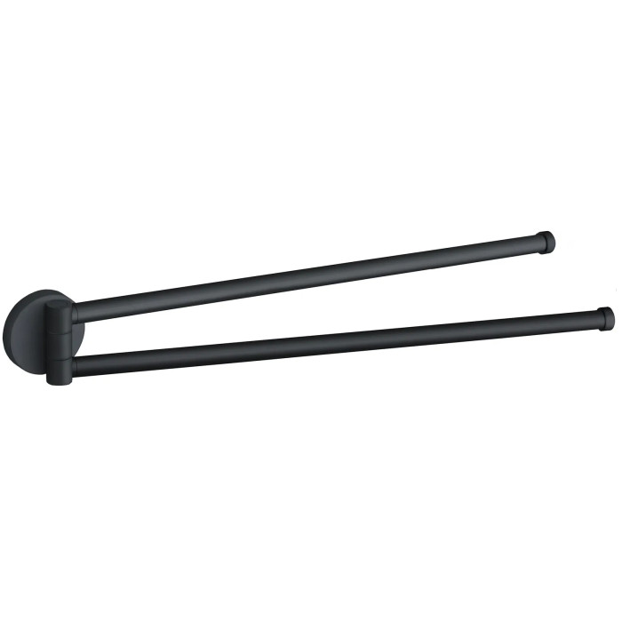 Вешалка для полотенец VBI VENUS BLACK поворотная двойная (VBI-040018BL)