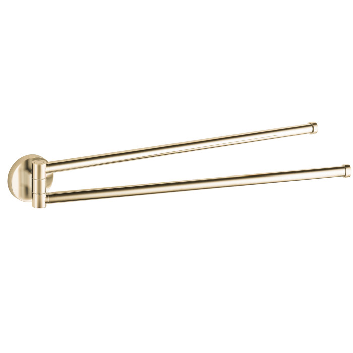 Вешалка для полотенец VBI VENUS BRUSH GOLD поворотная двойная (VBI-040018BG)
