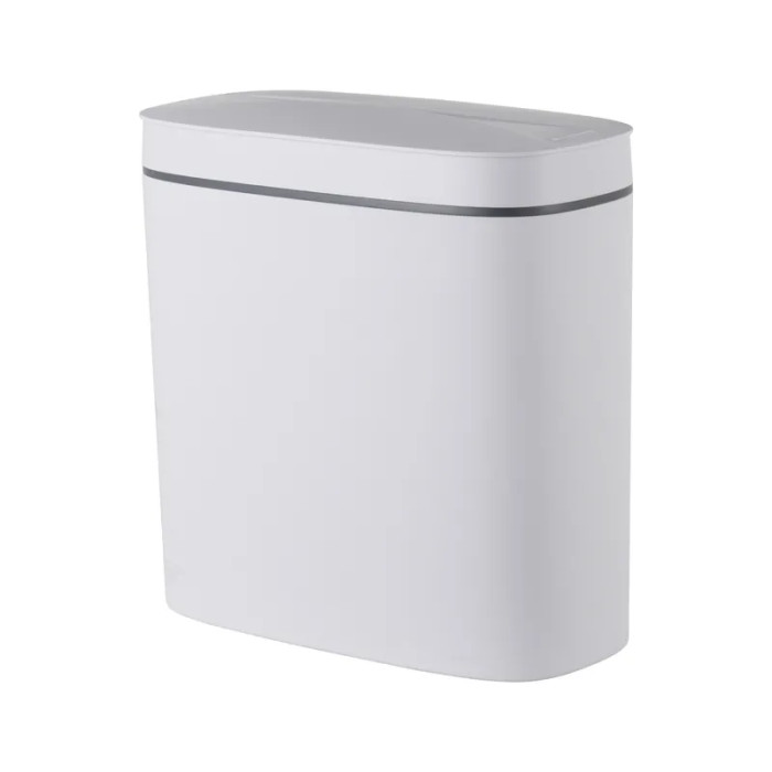 Відро для сміття сенсорне овальне Mixxus Flat-TC0109 White 9 л колір білий (MI7074)