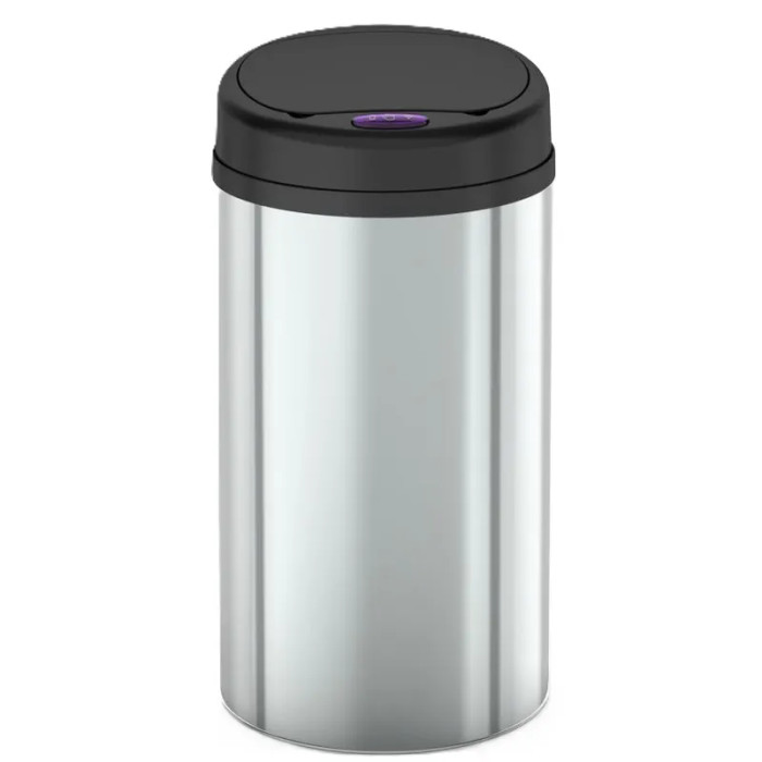 Сенсорне відро для сміття Mixxus Premium Ellipse-TC0109 Chrome-Black 9л (MI7083)