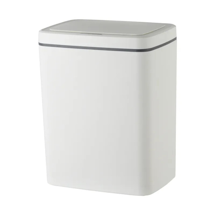 Відро для сміття сенсорне прямокутне Mixxus WAVE-TC0110 White 10 л колір білий (MI7073)