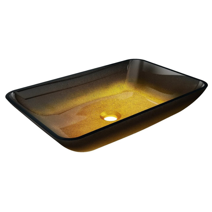 Умывальник (раковина) MEXEN MEGAN 56 DARK GOLD накладной (MEX-24135651)