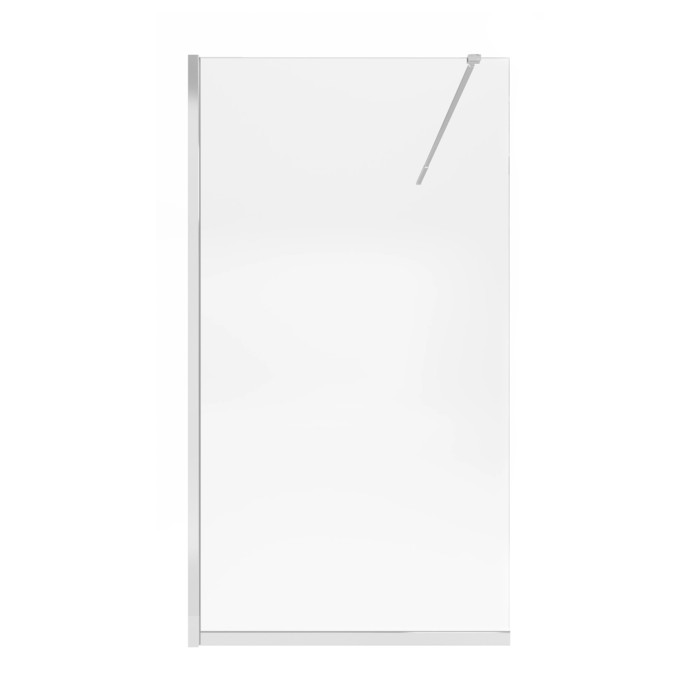 Душевая перегородка Qtap Walk-In Standard CRM2011.C8 110х200 см, стекло Clear 8 мм, покрытие CalcLess (SD00045305)