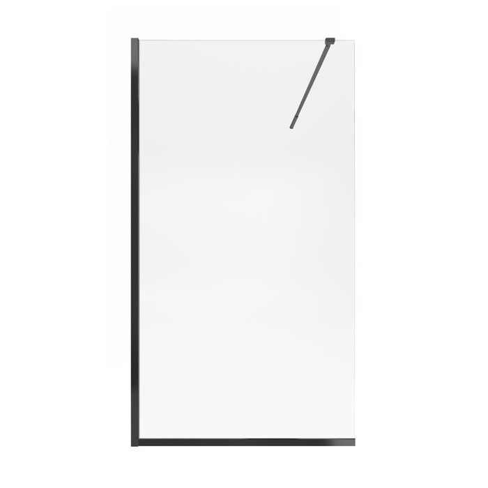 Душевая перегородка Qtap Walk-In Standard BLM201.C8 100х200 см, стекло Clear 8 мм, покрытие CalcLess (SD00051926)