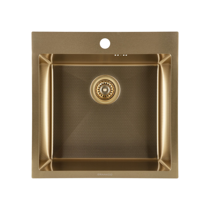 Кухонна мийка GRANADO Galera S201 gold honeycomb 500x500x220