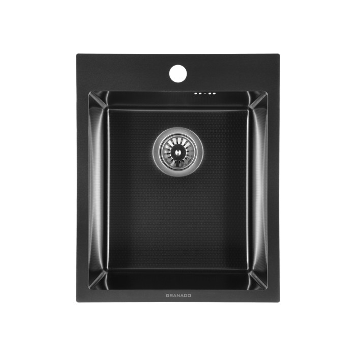 Мийка кухонна GRANADO Pravia S201 black honeycomb 490-590 мм (нержавіюча сталь AISI 201)