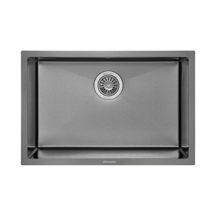 Мийка GRANADO Under top L STEEL S201 black (GS09201B)