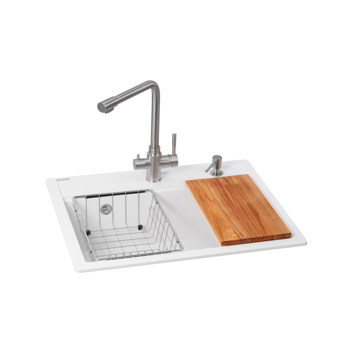 Кухонна станція GRANADO Optimal Artes white (700 мм)