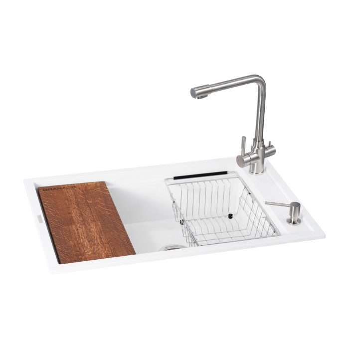 Кухонна станція GRANADO Optimal Estella white (780x500x210)