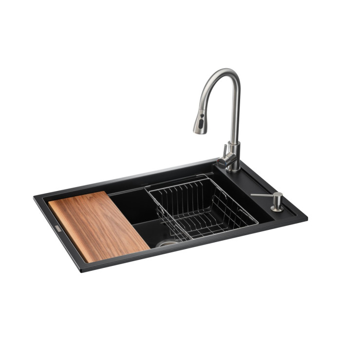 Кухонна станція GRANADO Basic Estella Black shine (780x500x210)