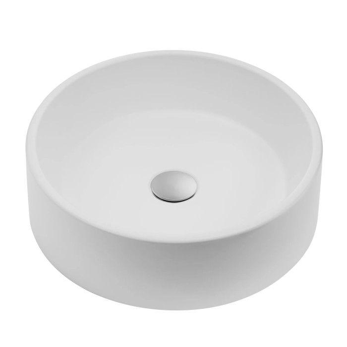 Раковина GRANADO Toro White gel кругла 431x431x130 мм (gbs0405g)