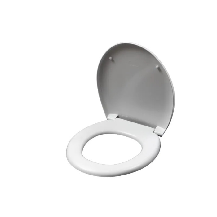 Сидіння-кришка для унітазу ZERIX TS-09 Slim Duroplast/Soft-close/Quick relase Глянцеве Біле (ZX5587)