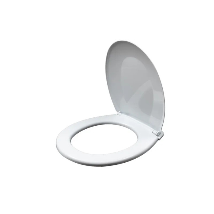 Сидіння для унітазу ZERIX TS-01 Slim Duroplast Soft-close/Quick relase Глянцеве Біле (ZX5586)