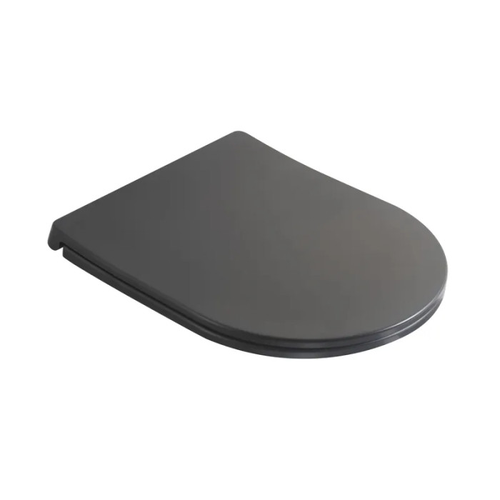 Сиденье-крышка для унитаза Mixxus Premium SEAT COVER ELLIPSE-TOPPER-2002 GRAY 425х360х25mm (MP6684)