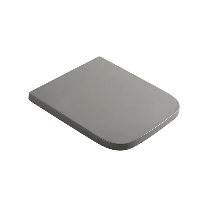 Сиденье-крышка для унитаза Mixxus Premium Quadro-2004 Gray 425х358х32мм дюропласт (MP6686)