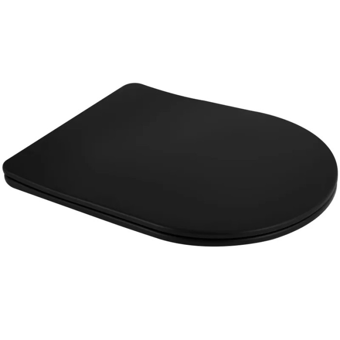Сиденье-крышка для унитаза Mixxus Premium Ellipse-Bevel-2001 Black с микролифтом (MP6615)