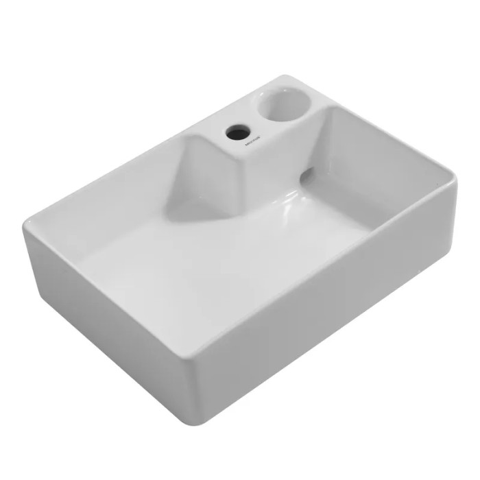 Накладна раковина Mixxus Premium STYLE-0201 520х375х140мм з донним клапаном (MP6511)