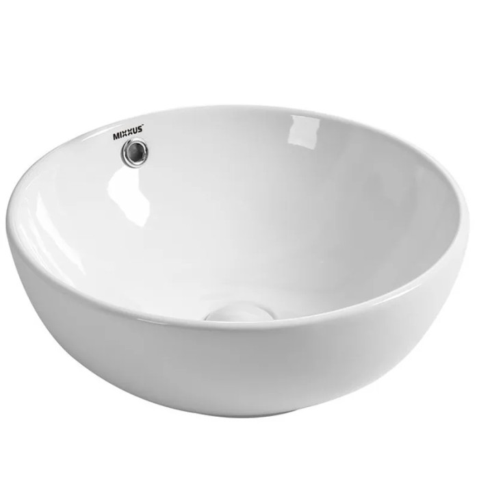 Раковина накладная MIXXUS PREMIUM ELLIPSE-0205 430х430х175mm с переливом (MP6530)