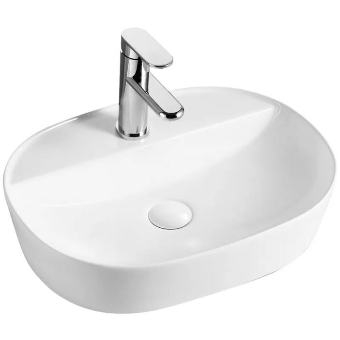 Раковина накладная Mixxus Premium ELLIPSE-0203 510х375х120mm с отверстием под смеситель (MP6678)