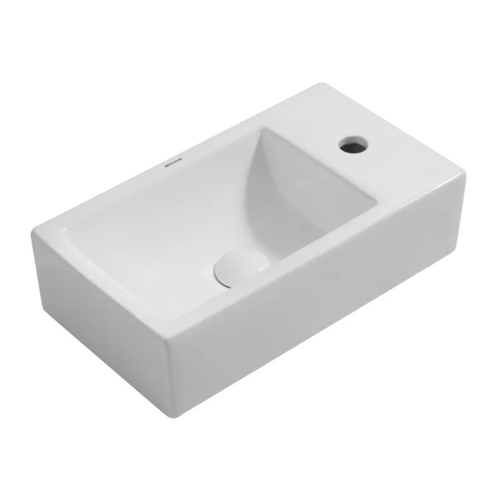 Раковина накладная Mixxus Premium QUADRO-0207 480х260х125мм с отверстием под смеситель (MP6503)