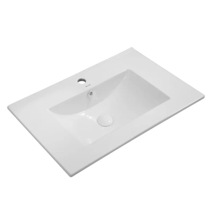 Раковина меблева Mixxus Premium CUBIC-1502 710х460х170мм з отвором під змішувач та переливом (MP6496)