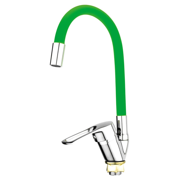 Змішувач для кухні Mixxus FANY 011 (Nut) Refl.Green високий гнучкий (MI6292)