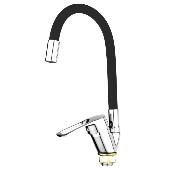 Змішувач для кухні Mixxus FANY 011 (Nut) Refl.Black високий (MI6287)