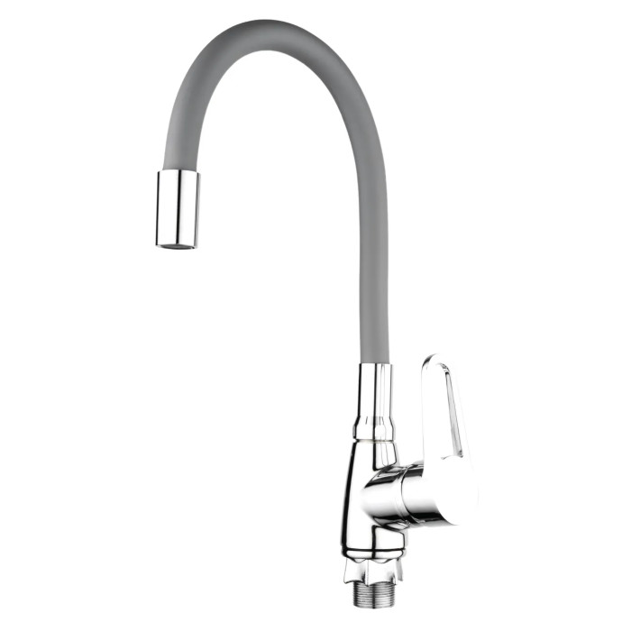 Змішувач для кухні Mixxus Elba 014 (Nut) Refl.Grey високий без підведення (MI6308)
