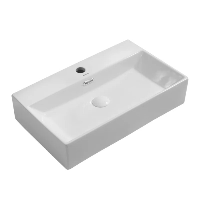 Раковина подв. Mixxus Premium QUADRO-0206 600х360х130мм с отв. под смеситель и переливом (MP6509)
