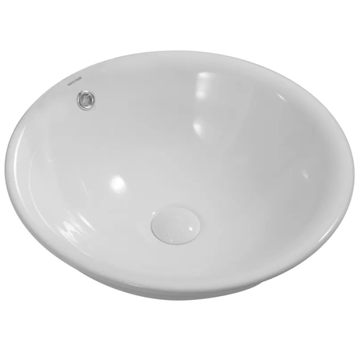 Раковина врізна MIXXUS PREMIUM TOPPER-1601 470х470х180mm з переливом (MP6571)