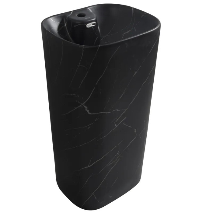 Раковина моноблок MIXXUS PREMIUM DIVERSE-1102 MARBLE 460х380х840mm с отверстием под смеситель и переливом (MP6576)
