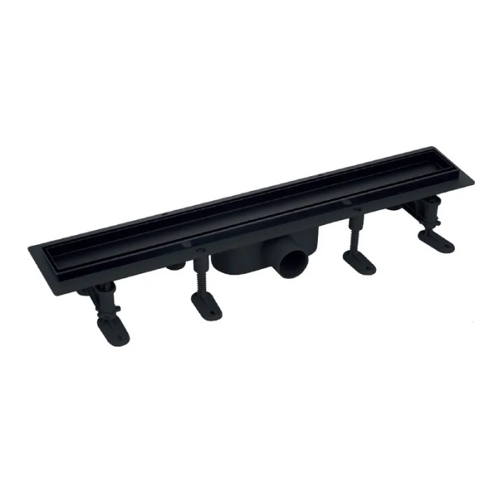 Душевой трап MIXXUS DRAIN-06-30 BLACK с нерж. сталью 70x300мм (MI6526)
