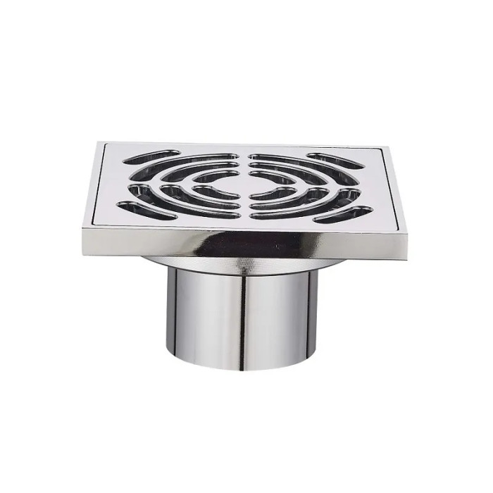 Душевой трап KOER FD12 100x100мм, прямой отвод (KR3416)