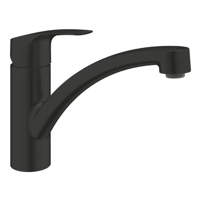 Змішувач одноважільний для мийки Grohe Eurosmart чорний матовий (332812433)