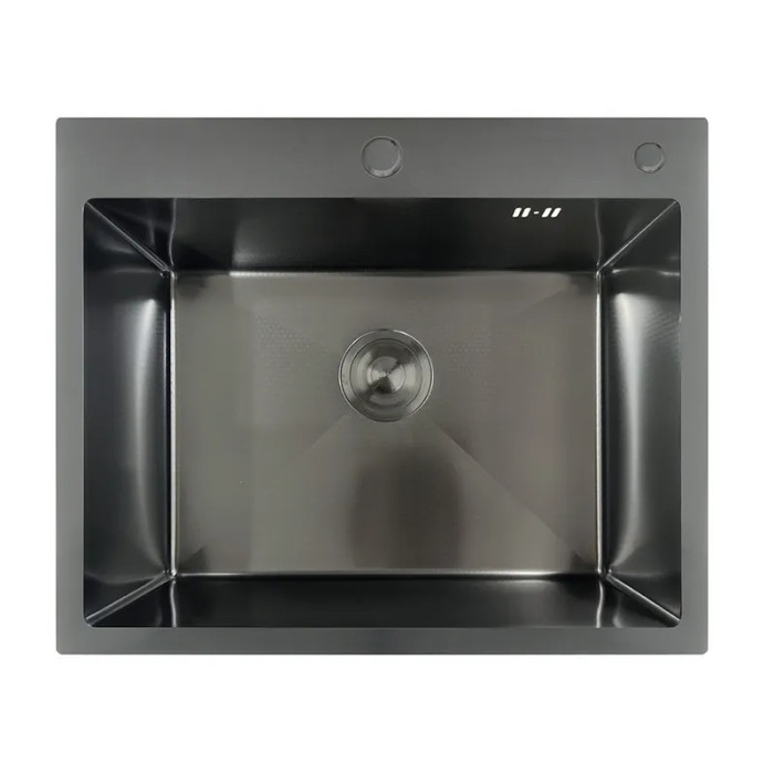 Кухонна мийка MIXXUS MH6050 DECOR GRAPHITE (3.0/0.8) з нерж. сталі, колір графіт (MX1934)