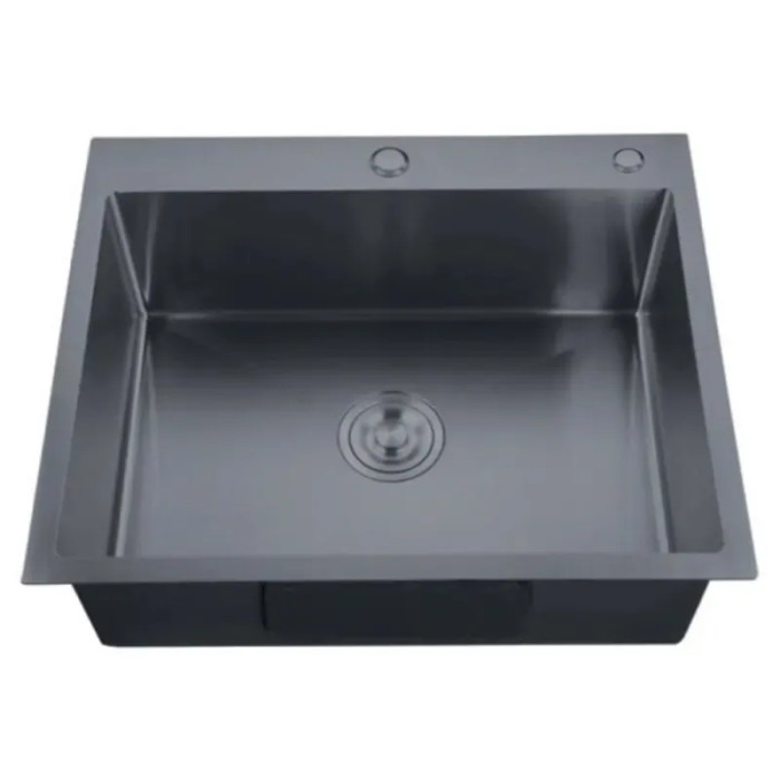 Кухонна мийка ZERIX ZH6050-215 NANO-BLACK (3.0/0.8) (MX1586)