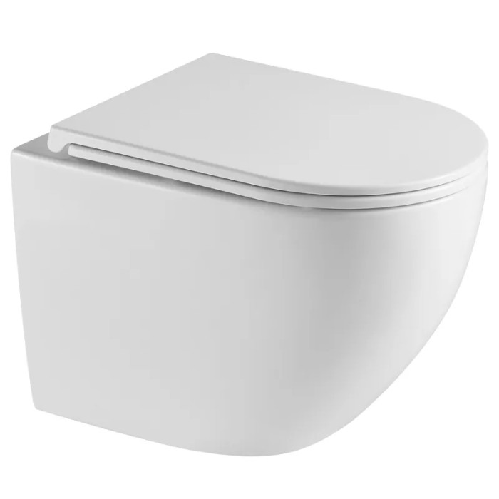 Унітаз підвісний Mixxus Premium Ellipse-0303-R 520x365x360mm, Rimless (MP6463)