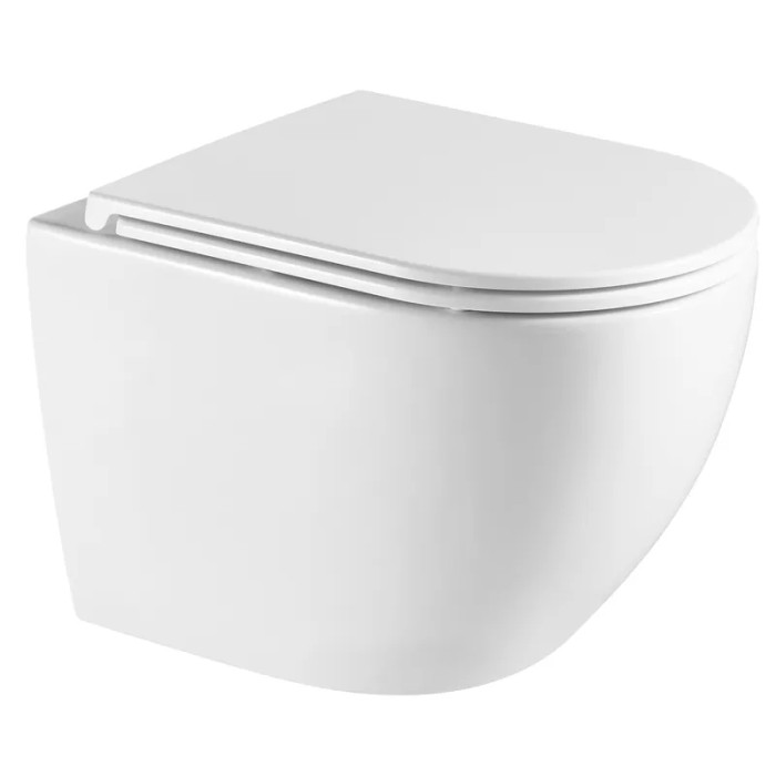 Унітаз підвісний Mixxus Premium Ellipse-0304-R 540x360x360mm, Rimless (MP6466)
