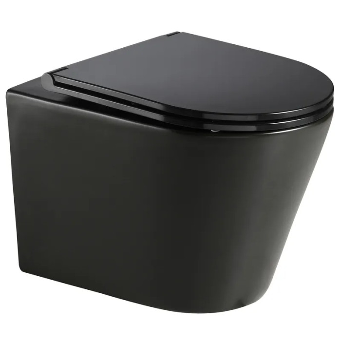 Унітаз підвісний Mixxus Premium BEVEL-0301-T3 BLACK (MP6595)