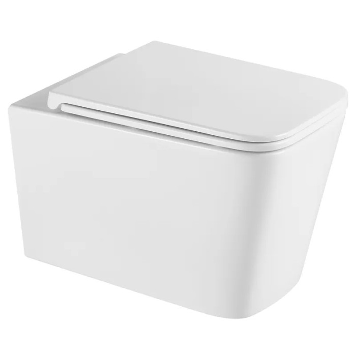 Унітаз підвісний Mixxus Premium Quadro-0302-R 530x360x365mm Rimless (MP6454)