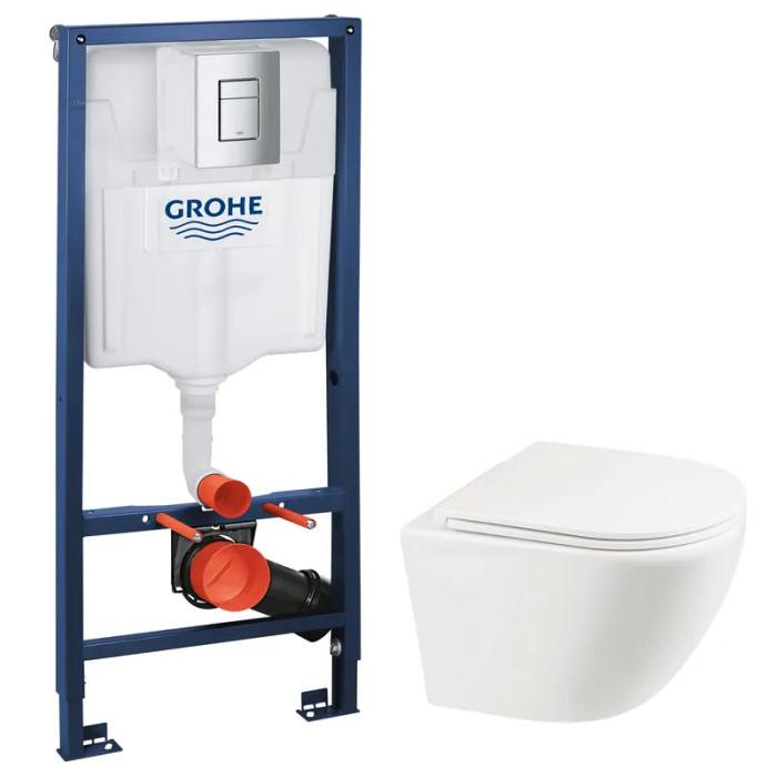 Комплект Grohe Set Унитаз ELLIPSE-0301-R + Инсталляция Grohe Rapid SL 38772001 (38772001ELLIPS0301R)