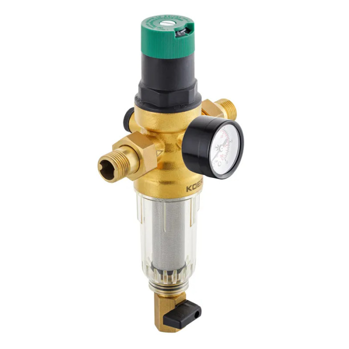 Фильтр самоочистки Koer KR.1242 3/4" с редуктором давления и манометром (KR3188)