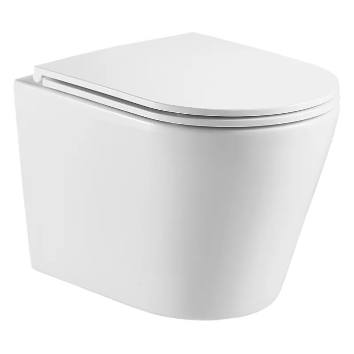 Унітаз підвісний Mixxus Premium Bevel-0301-R 515x355x365мм, система Rimless (MP6470)