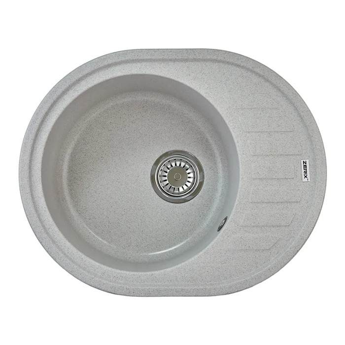 Гранітна кухонна мийка ZERIX ZS-6250R-07 Marble (ZX4550)