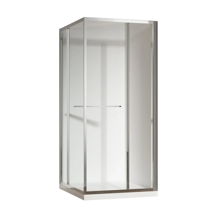 Душевая кабина Koer SC09 90x90см без поддона, прозрачное стекло Easy Clean, Хром (KR5770)