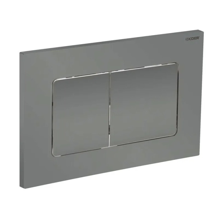 Панель змиву KOER KT-0602-07 Графіт Квадратна (KR5183)
