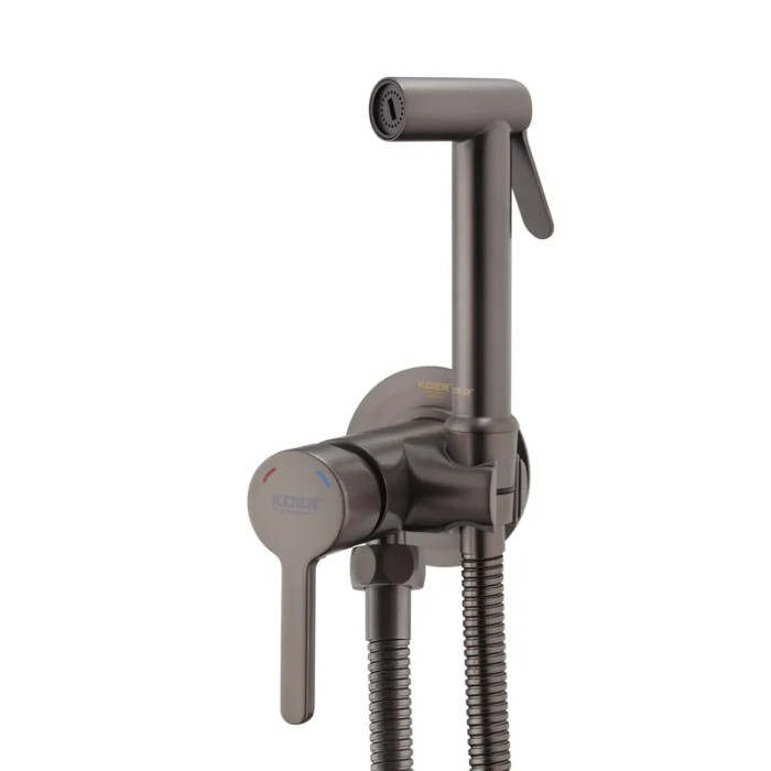 Смеситель для гигиенического душа Koer KB-23029-07 Графит (KR5499)