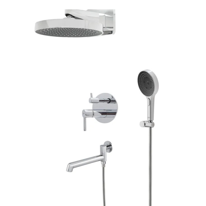 Встроенная душевая система Koer KB-66029-01 3 функции, хром (KR5483)
